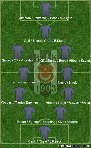 Besiktas JK Formation 2011
