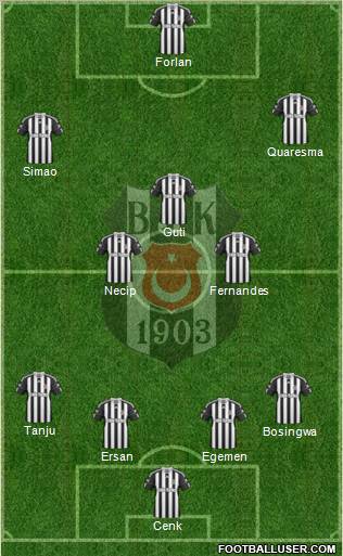 Besiktas JK Formation 2011