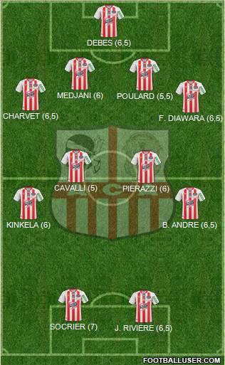 Athletic Club Ajaccien Football Formation 2011