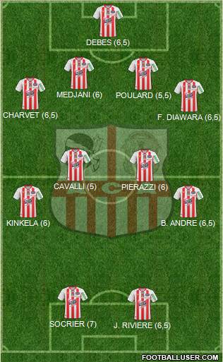 Athletic Club Ajaccien Football football formation