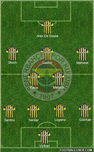 Fenerbahçe SK Formation 2011
