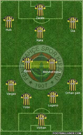 Fenerbahçe SK Formation 2011