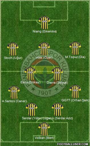 Fenerbahçe SK Formation 2011