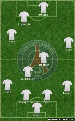 Paris Saint-Germain Formation 2011