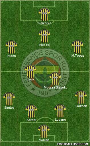 Fenerbahçe SK Formation 2011