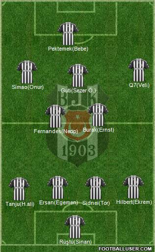 Besiktas JK Formation 2011
