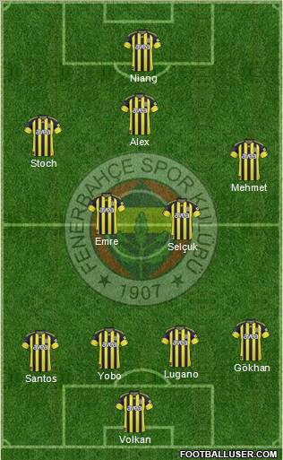 Fenerbahçe SK Formation 2011