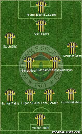 Fenerbahçe SK Formation 2011