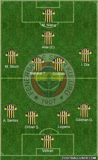 Fenerbahçe SK Formation 2011