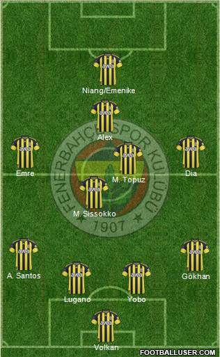 Fenerbahçe SK Formation 2011