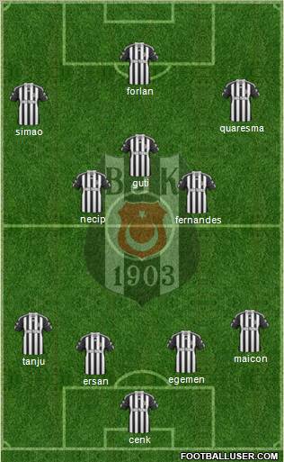 Besiktas JK Formation 2011
