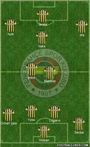 Fenerbahçe SK Formation 2011