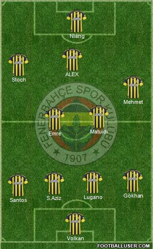 Fenerbahçe SK Formation 2011