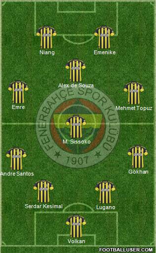 Fenerbahçe SK Formation 2011