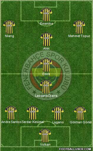 Fenerbahçe SK Formation 2011