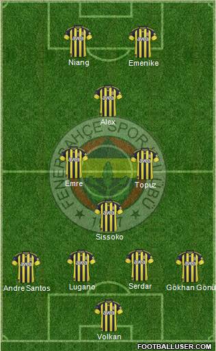 Fenerbahçe SK Formation 2011