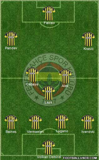 Fenerbahçe SK Formation 2011