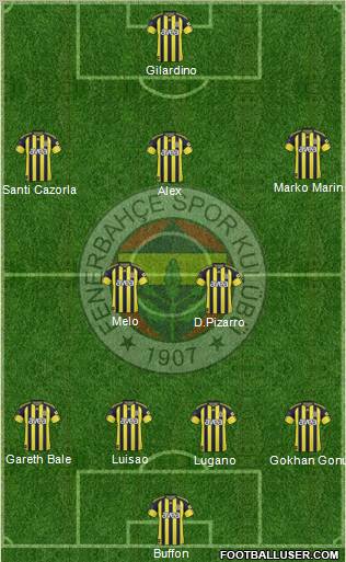 Fenerbahçe SK Formation 2011