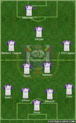 RSC Anderlecht Formation 2011