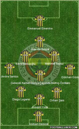 Fenerbahçe SK Formation 2011