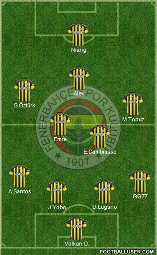 Fenerbahçe SK Formation 2011