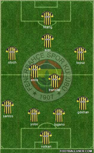Fenerbahçe SK Formation 2011