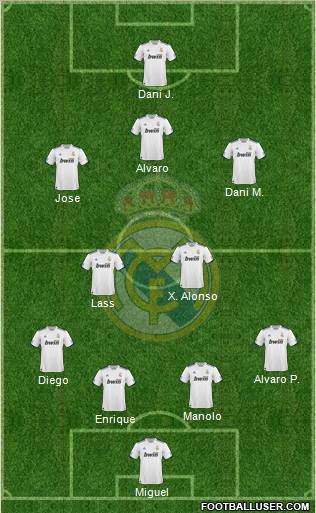 Real Madrid C.F. Formation 2011