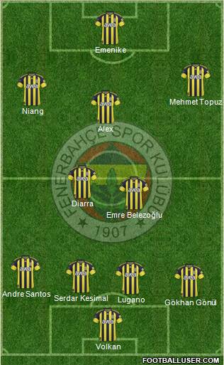 Fenerbahçe SK Formation 2011