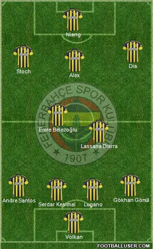 Fenerbahçe SK Formation 2011