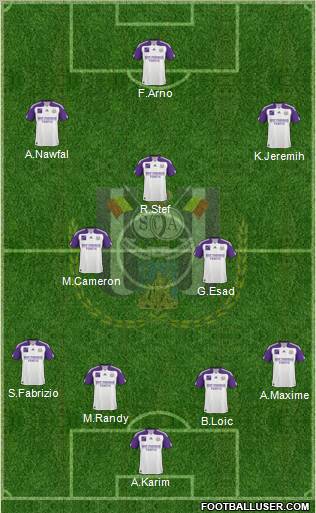 RSC Anderlecht Formation 2011