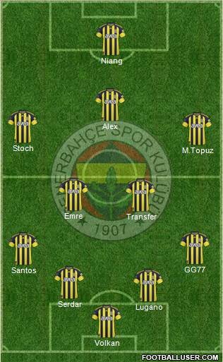 Fenerbahçe SK Formation 2011