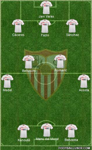 Sevilla F.C., S.A.D. Formation 2011