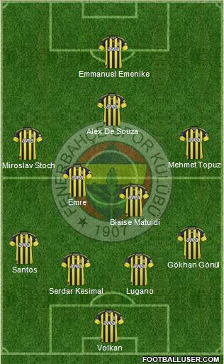 Fenerbahçe SK Formation 2011