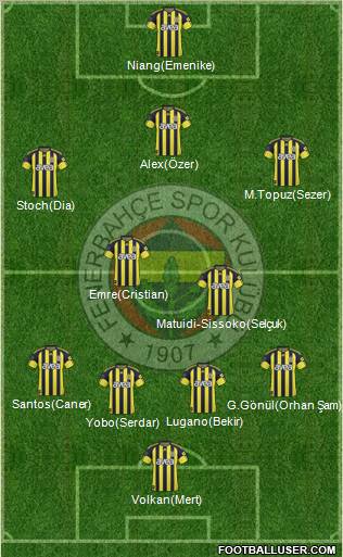 Fenerbahçe SK Formation 2011