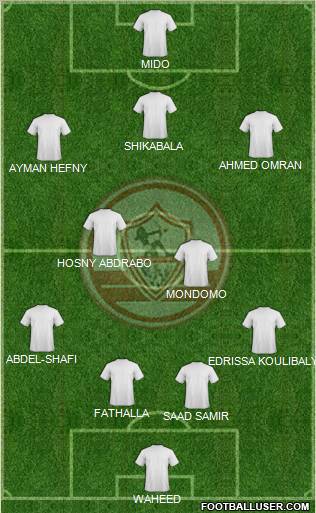 Zamalek Sporting Club Formation 2011