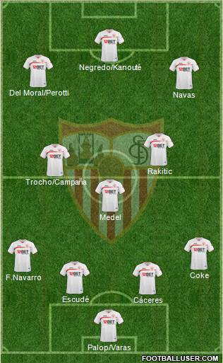 Sevilla F.C., S.A.D. Formation 2011