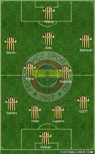 Fenerbahçe SK Formation 2011