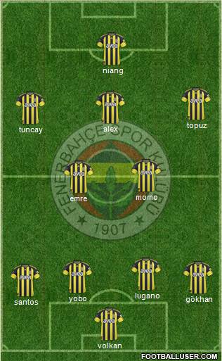 Fenerbahçe SK Formation 2011