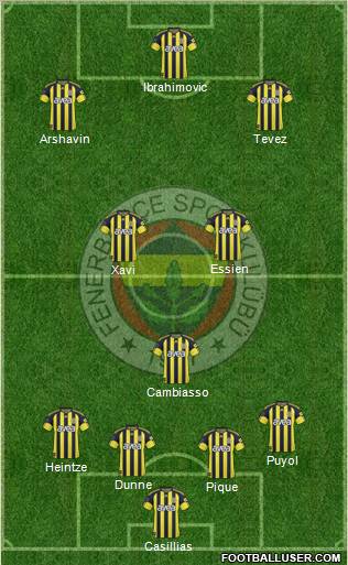 Fenerbahçe SK Formation 2011