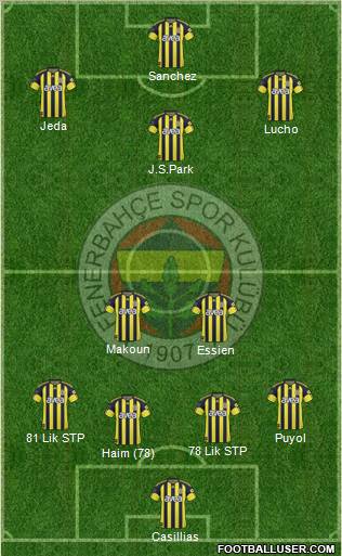 Fenerbahçe SK Formation 2011