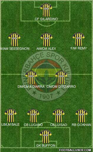 Fenerbahçe SK Formation 2011