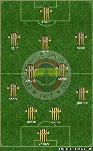 Fenerbahçe SK Formation 2011