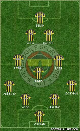 Fenerbahçe SK Formation 2011