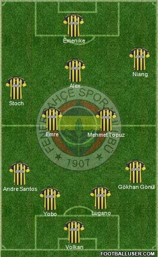 Fenerbahçe SK Formation 2011