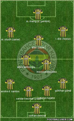 Fenerbahçe SK Formation 2011