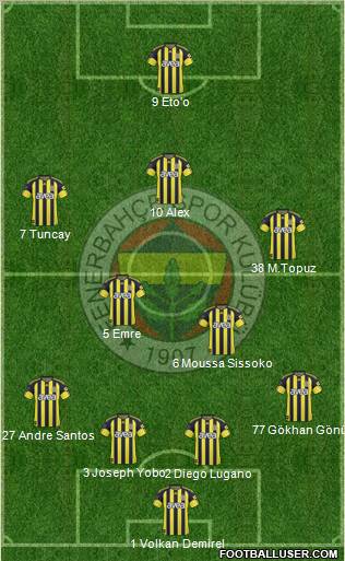 Fenerbahçe SK Formation 2011