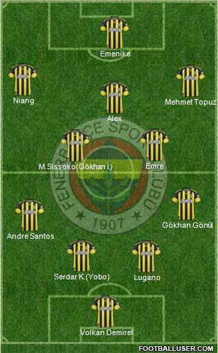 Fenerbahçe SK Formation 2011