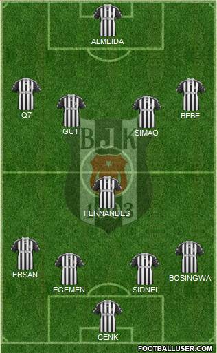 Besiktas JK Formation 2011