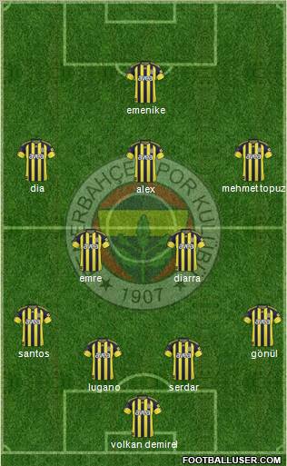 Fenerbahçe SK Formation 2011
