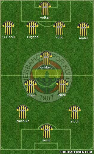 Fenerbahçe SK Formation 2011